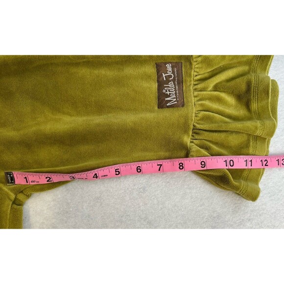 Matilda Jane size 2 Character Counts Green Velour‎ Pear Big Ruffles  EUC - Picture 11 of 11